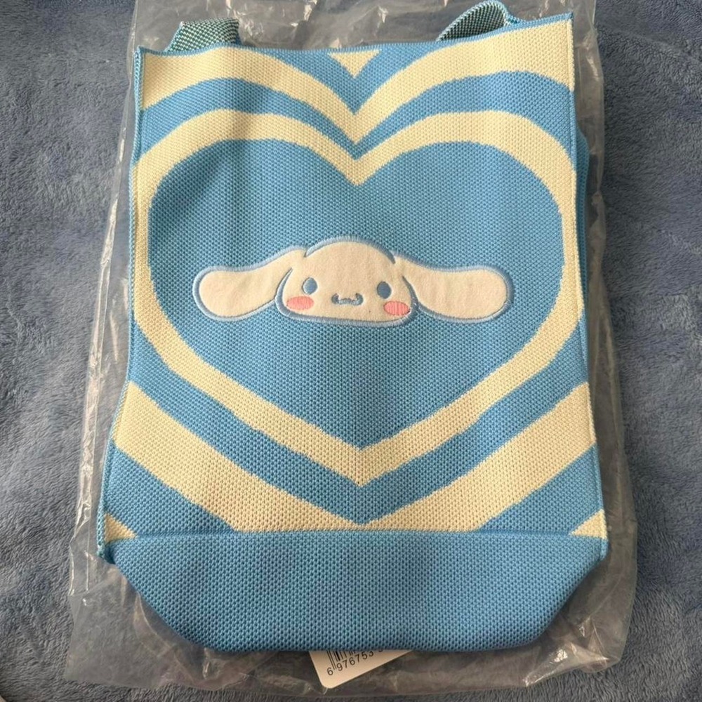 Cinnamoroll blue striped crossbody bag